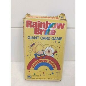 Vintage Rainbow Brite Giant Card Game Complete 1983 Golden Lurky Murky Violet